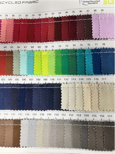 GZ-TY  8安再生純棉  帆布  RPET 復合牛津布  成分：100%cotton 純棉  工藝：100%Recycled 細節-2